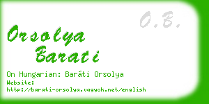 orsolya barati business card